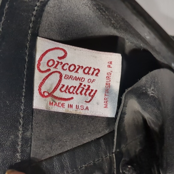 Vintage Corcoran Men Boots Size 7  Leather Military Combat Cap Toe Jump 1515 - Picture 7 of 12